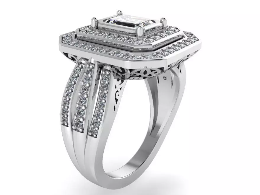 Octagonal Double Halo 4033 3D print model_0