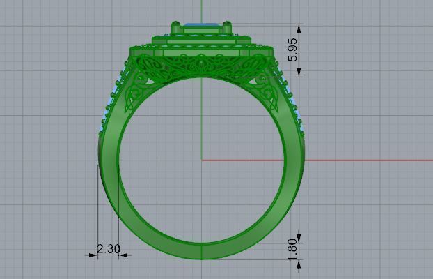 Octagonal Double Halo 4033 3D print model_6