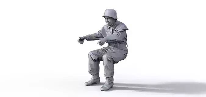 Fire brigade figure GDR Typ 916 3D print model