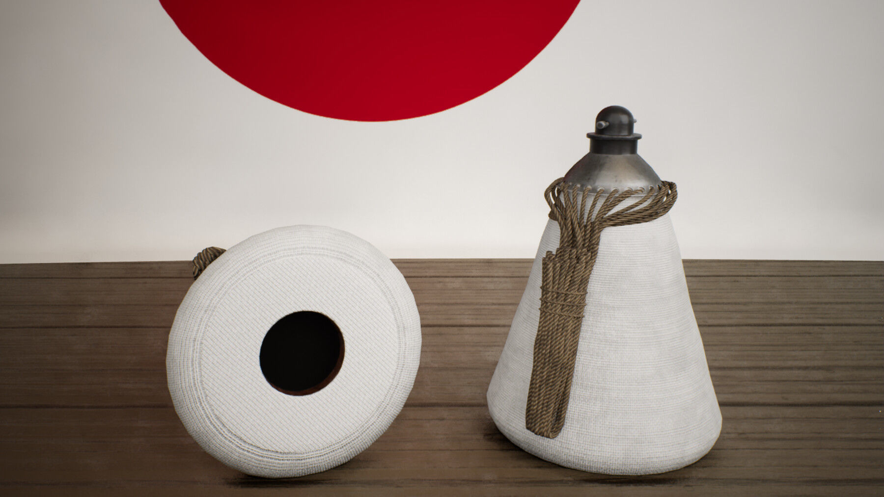 Japanese WWII Grenade Collection Low-poly 3D model_8