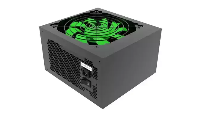Black Power Supply Unit 3D model