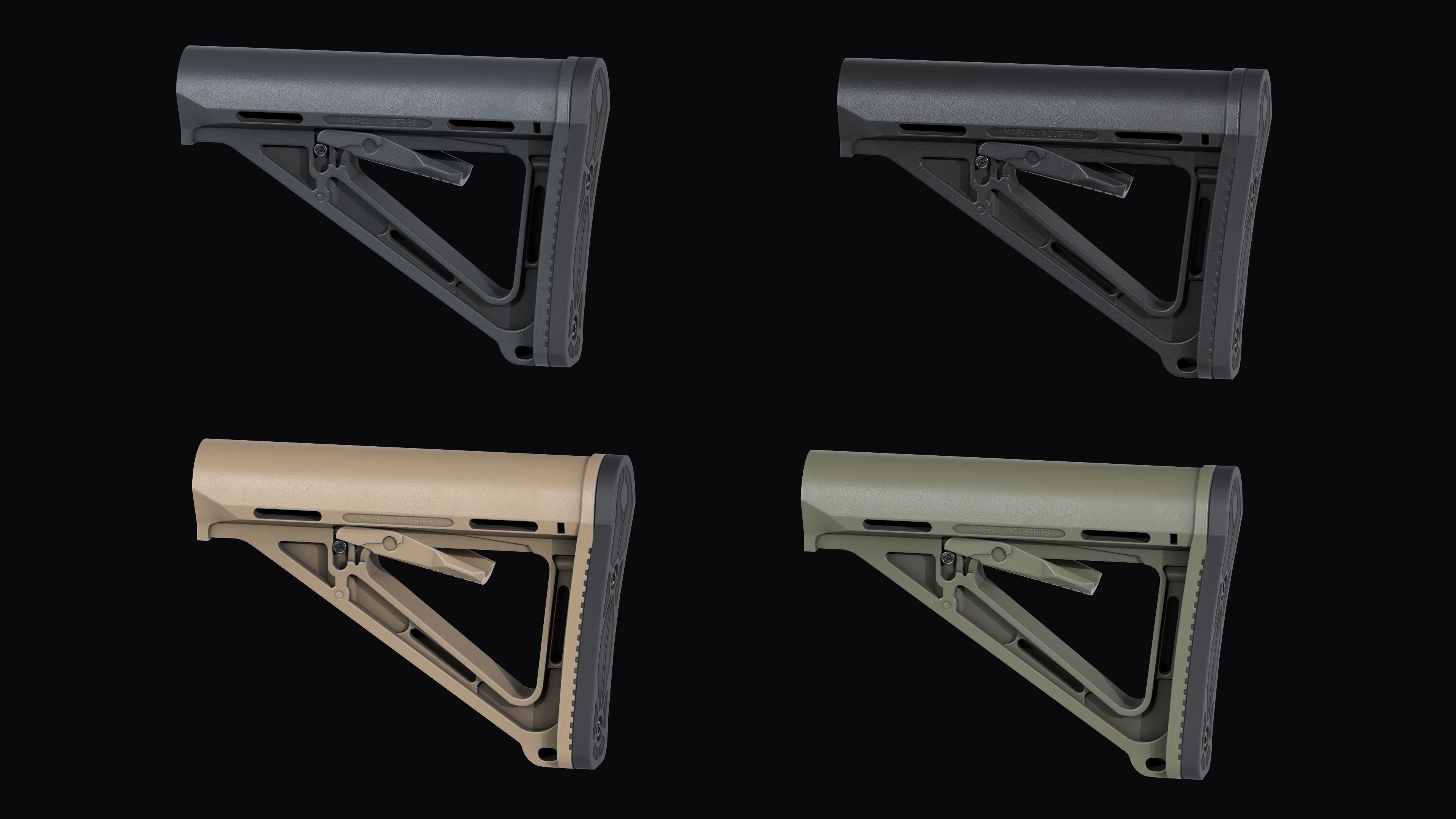 Stocks AR 10 AR 15 Collection Pack4 _12