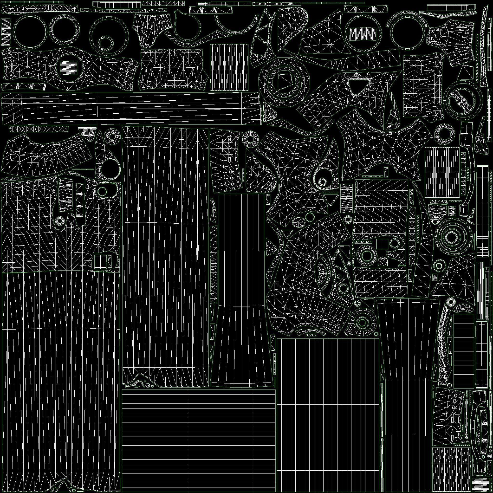 Front suspension Fork Low-poly 3D model_16