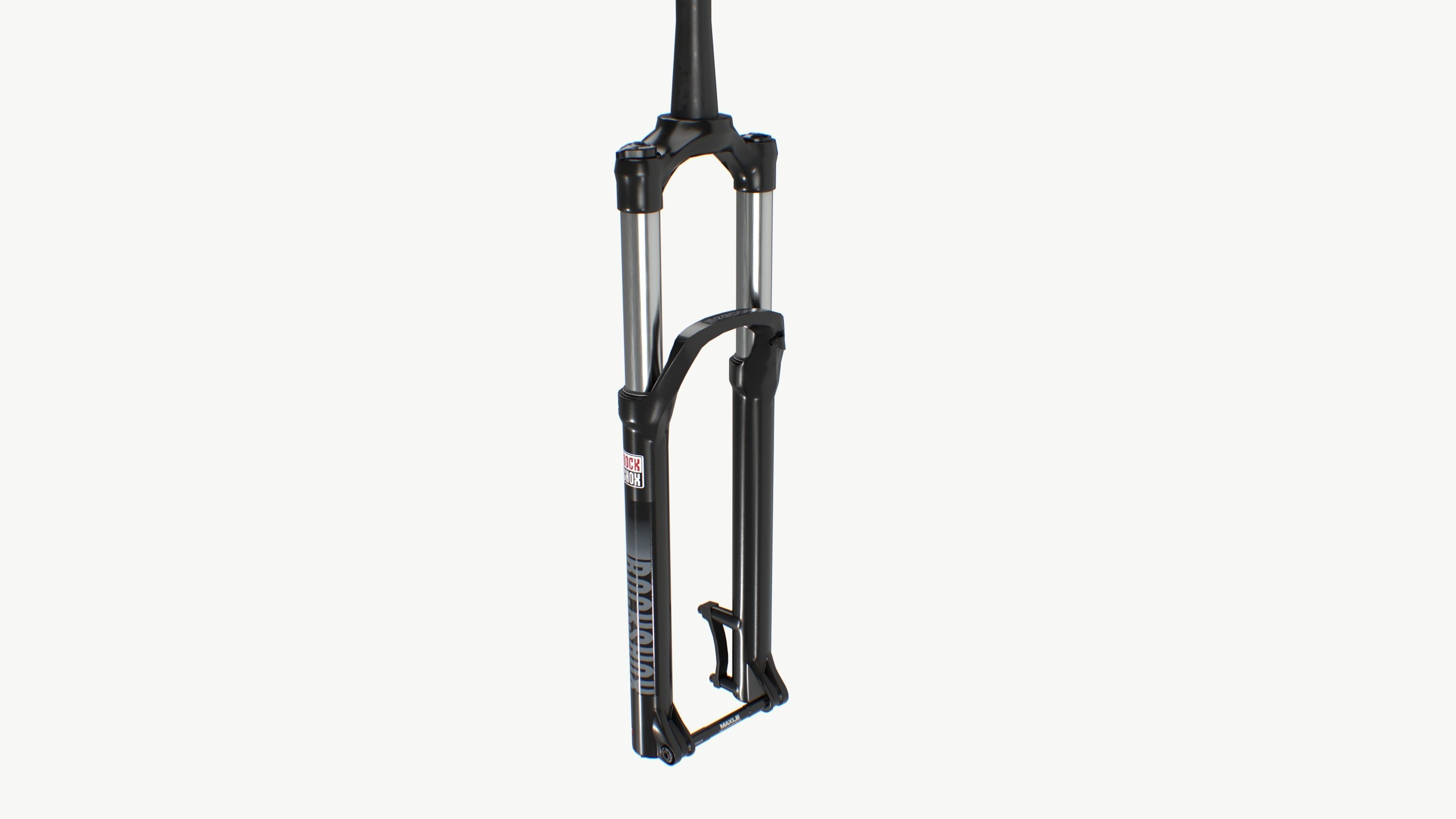 Front suspension Fork Low-poly 3D model_1