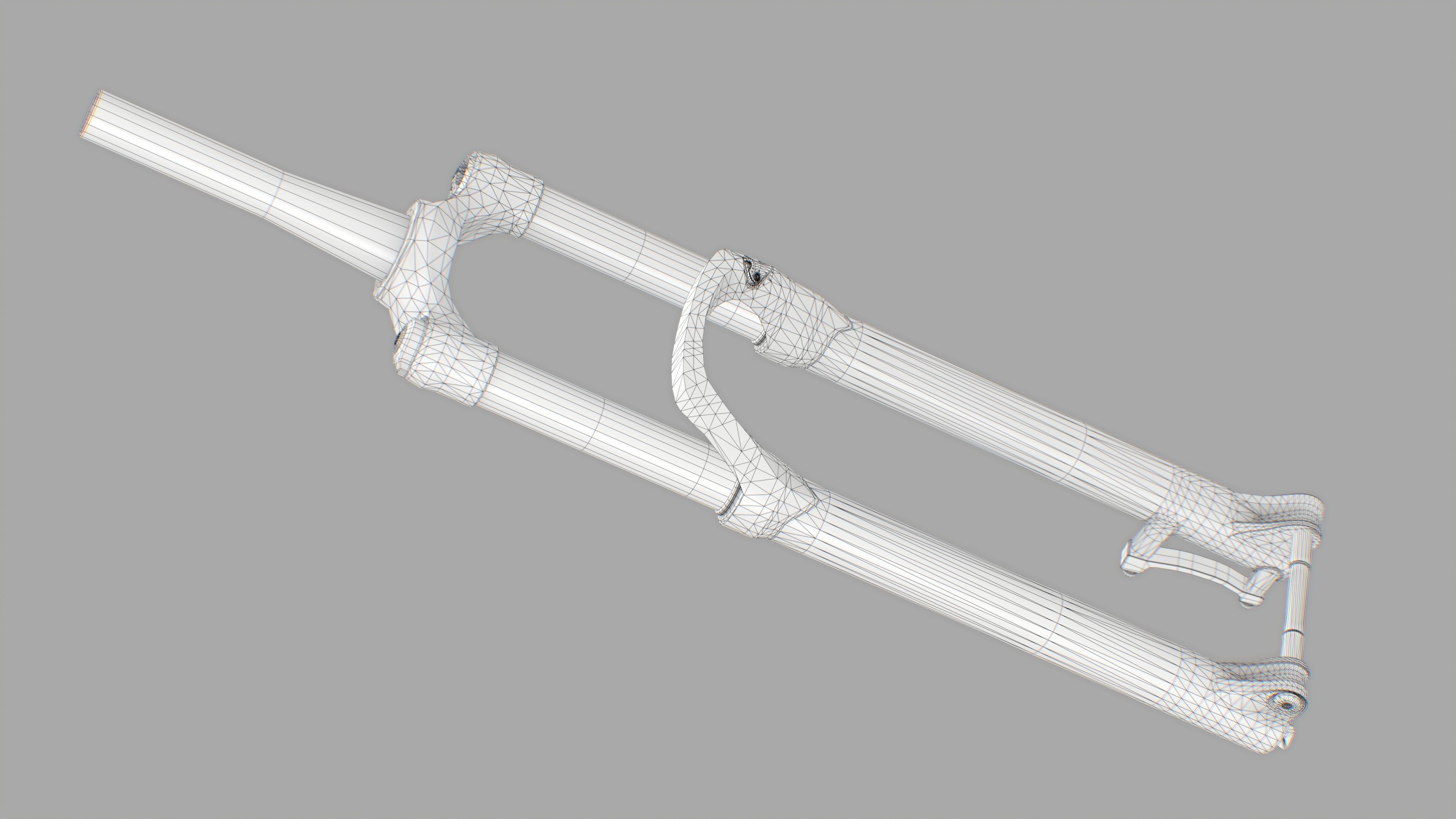 Front suspension Fork Low-poly 3D model_15