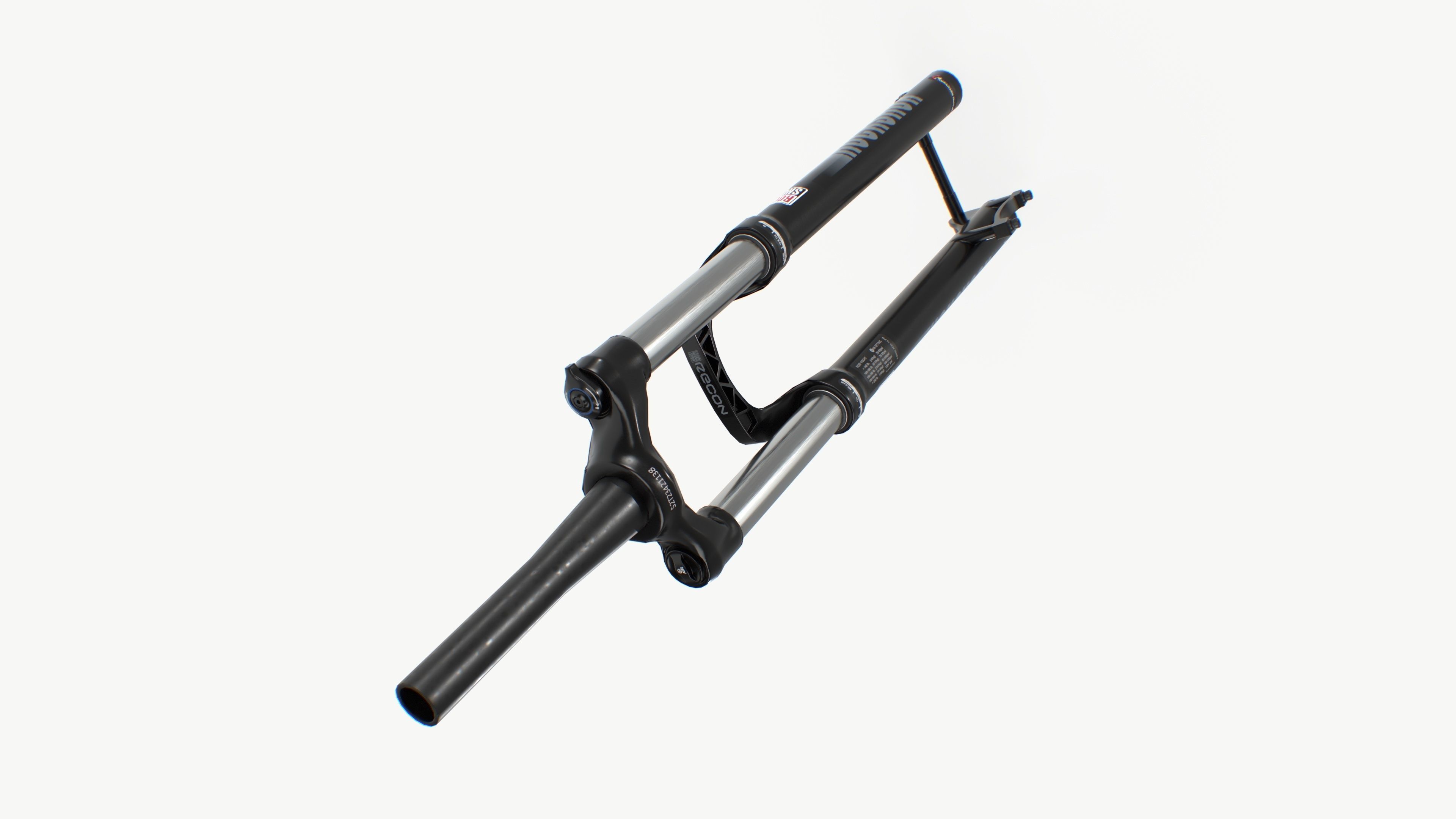Front suspension Fork Low-poly 3D model_6