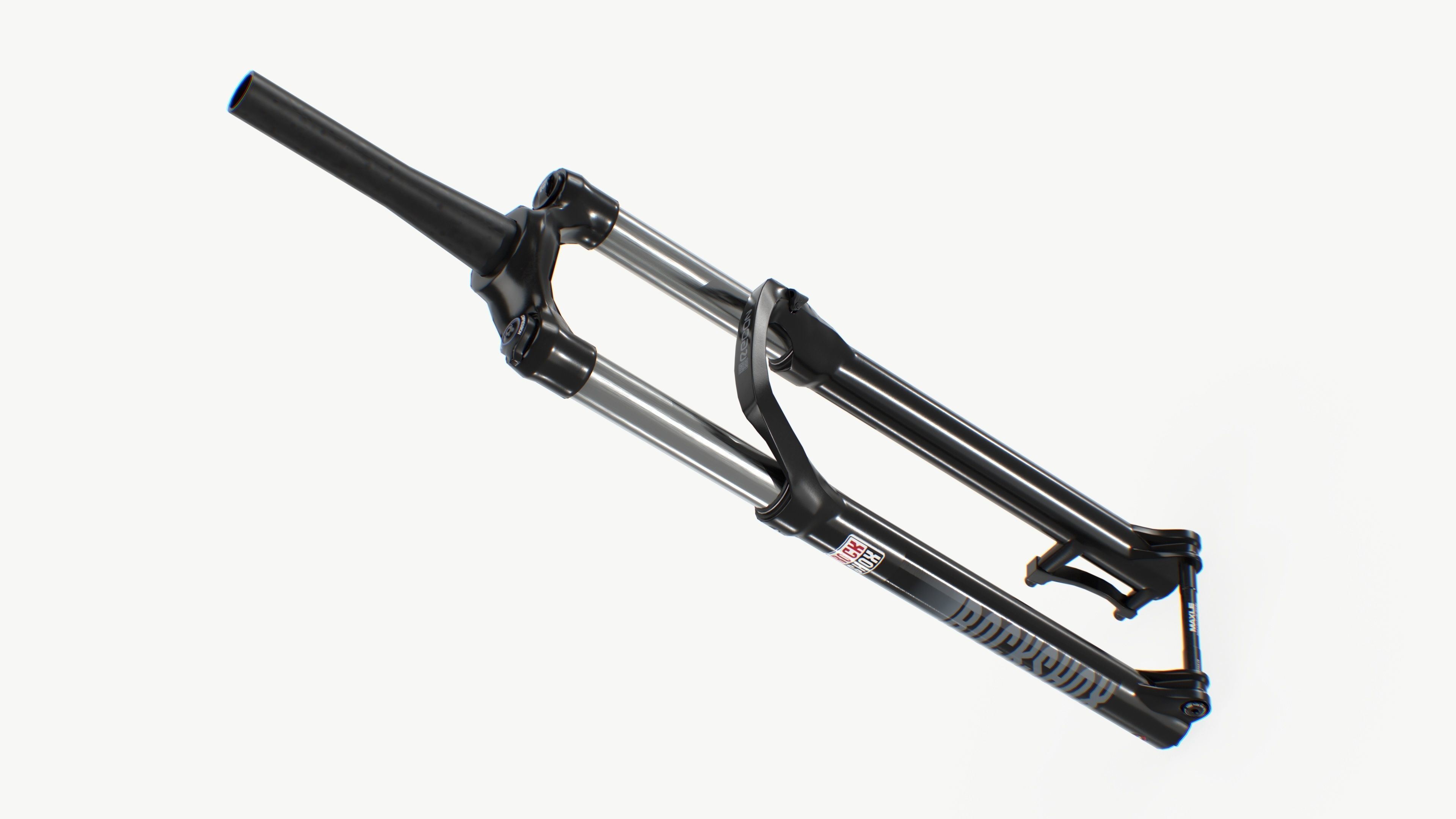 Front suspension Fork Low-poly 3D model_3