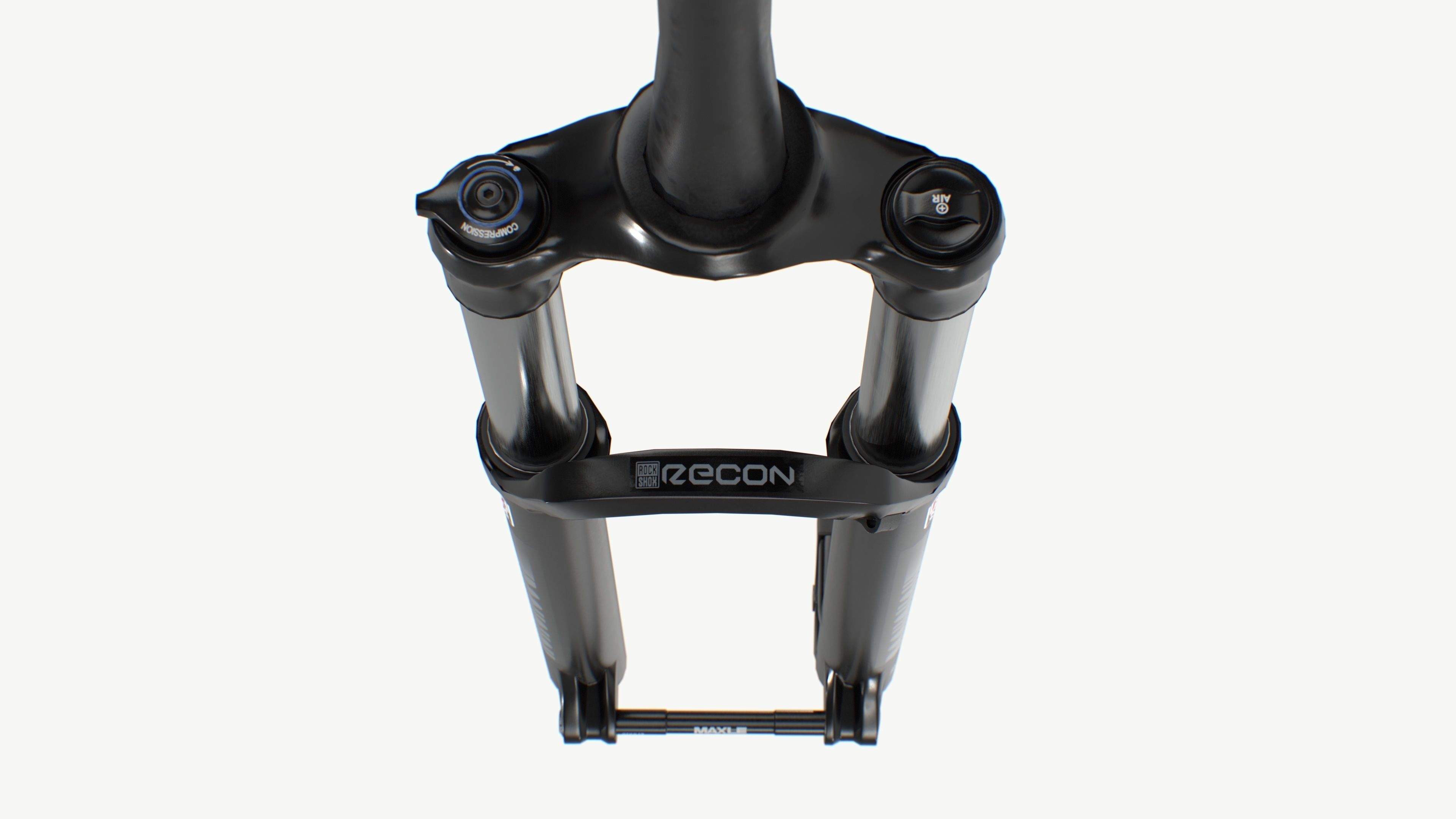 Front suspension Fork Low-poly 3D model_5