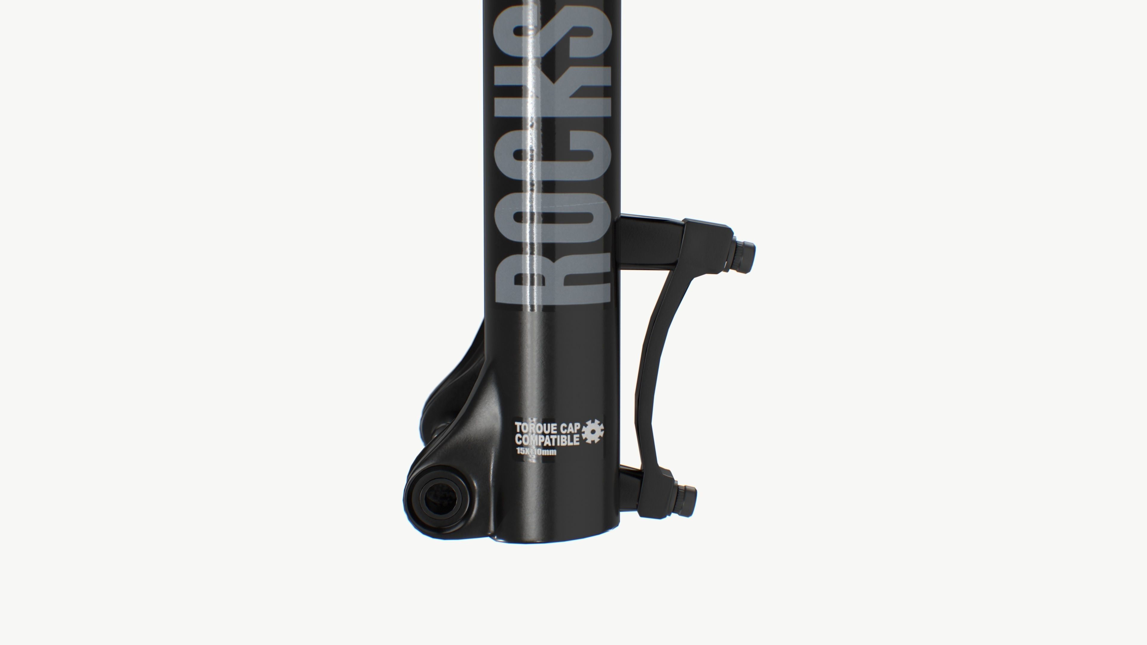 Front suspension Fork Low-poly 3D model_11