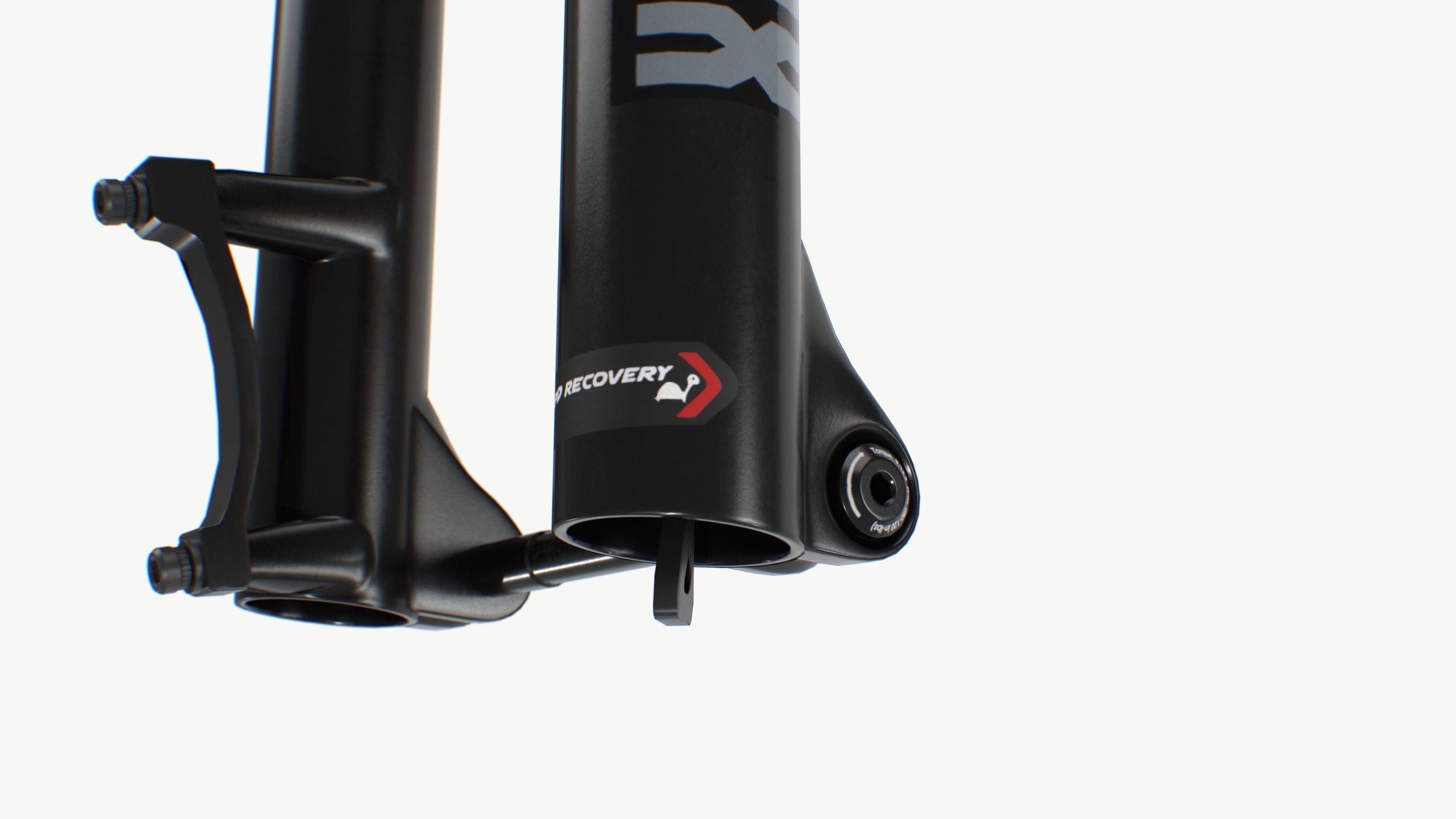 Front suspension Fork Low-poly 3D model_13
