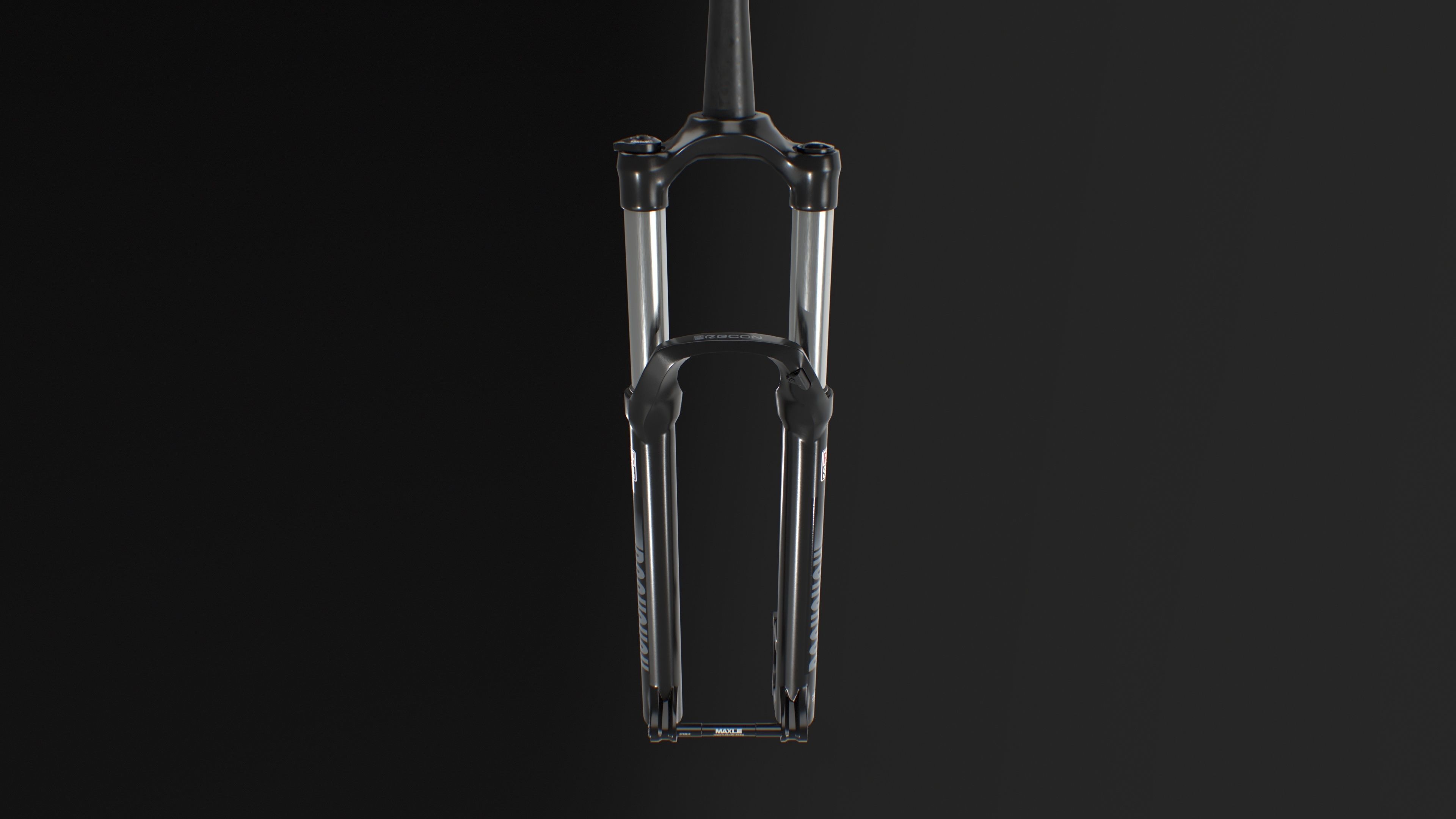 Front suspension Fork Low-poly 3D model_9