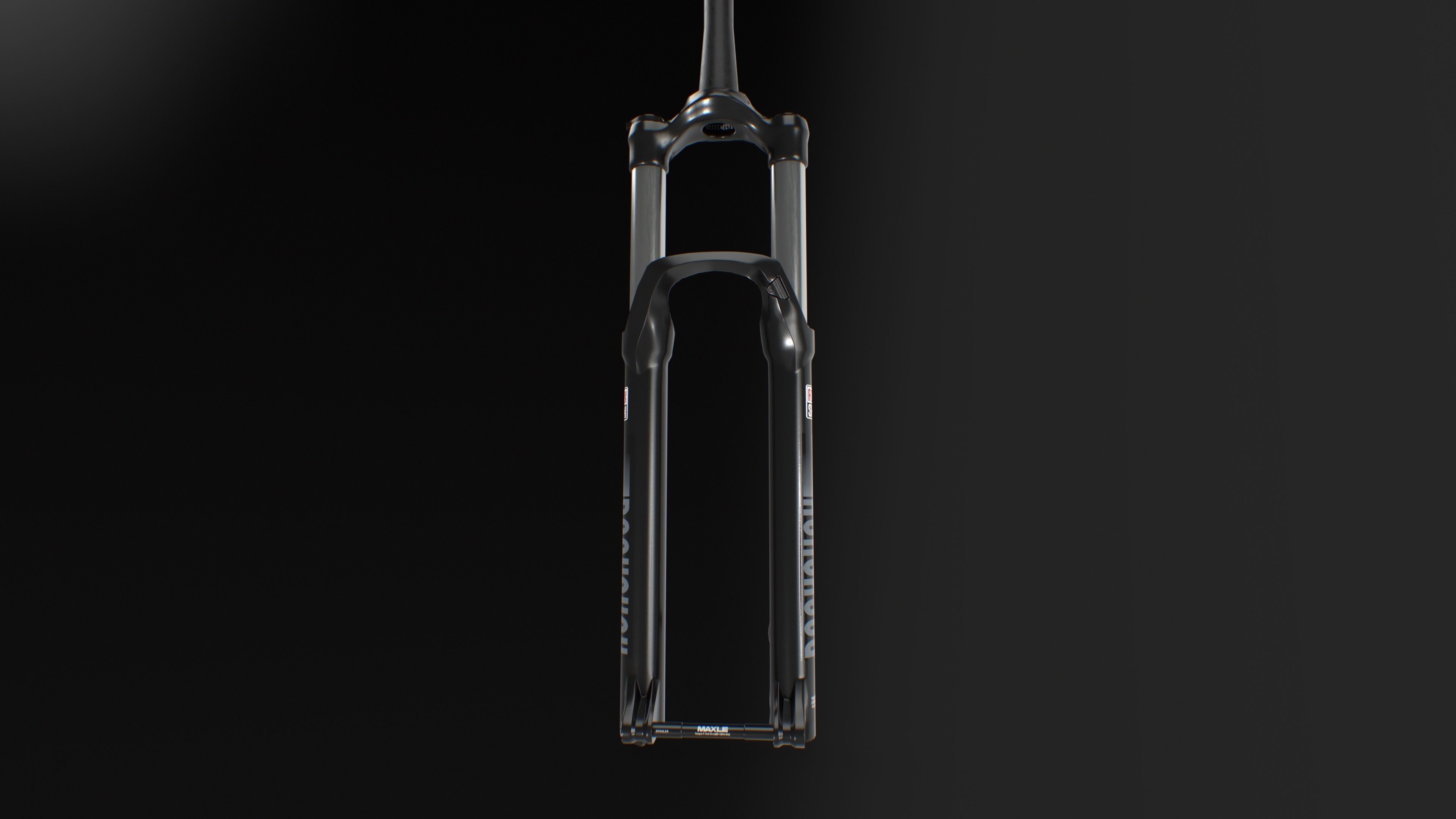 Front suspension Fork Low-poly 3D model_14