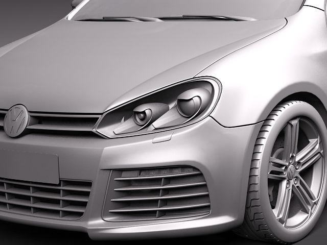 Volkswagen Golf R- 3D model | CGTrader