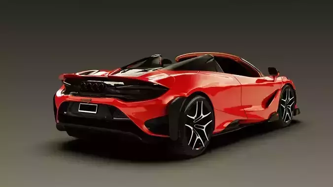 McLaren 765LT Spider 2021 3D model 3D model