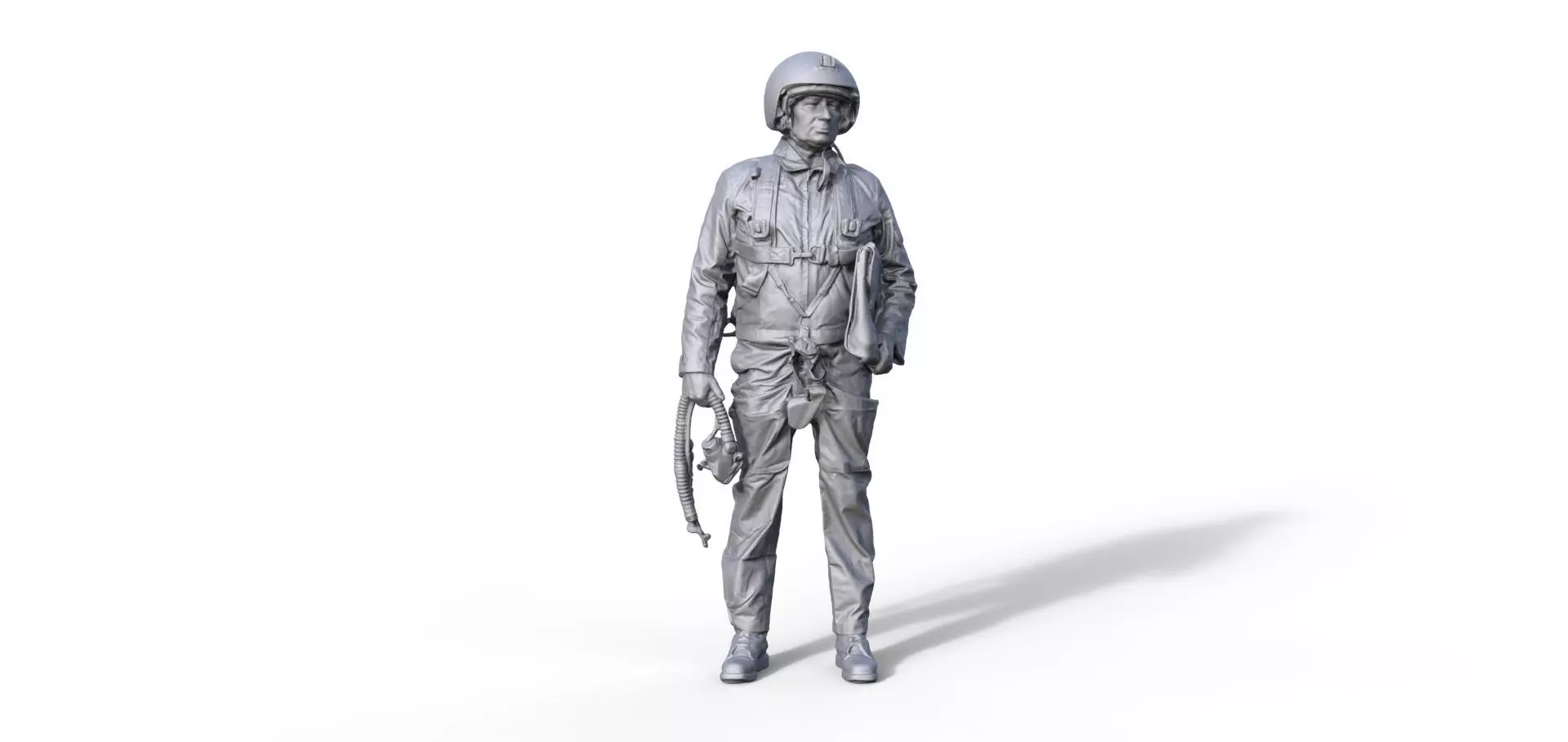 Pilot figure Russia Mig Typ 919 3D print model_0
