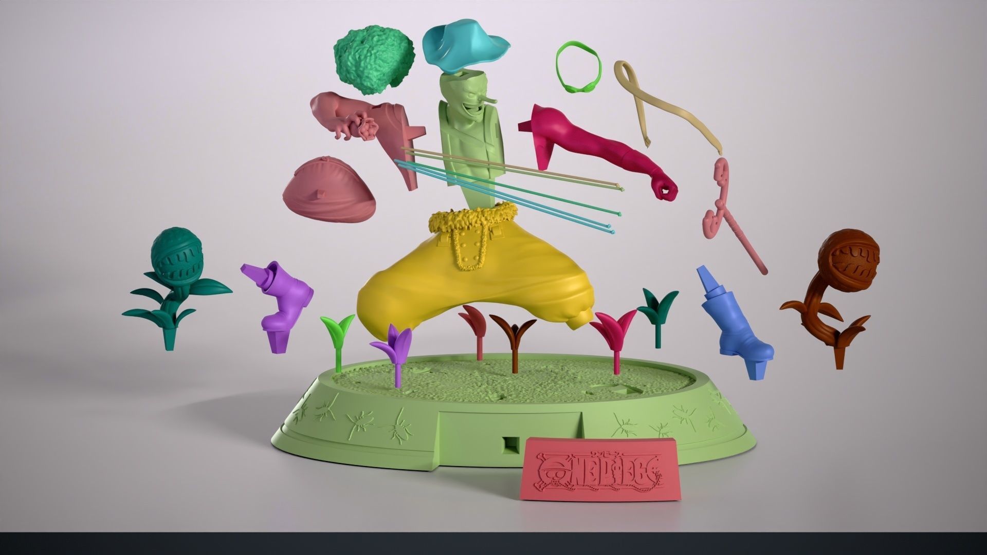 Usopp from One Piece 3D Print Model 3D print model_12