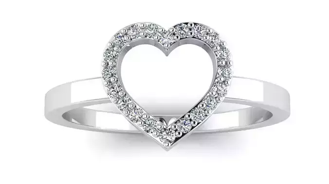 Heart Diamond Ring