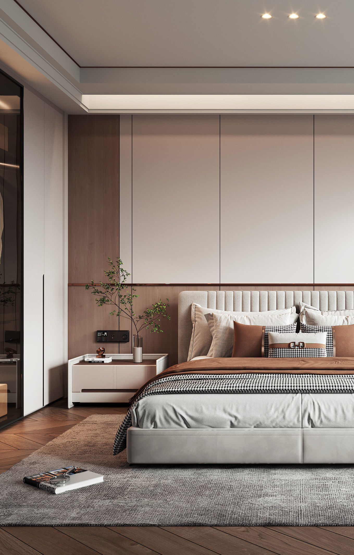 Modern luxury style bedroom 3D model 3D model_2