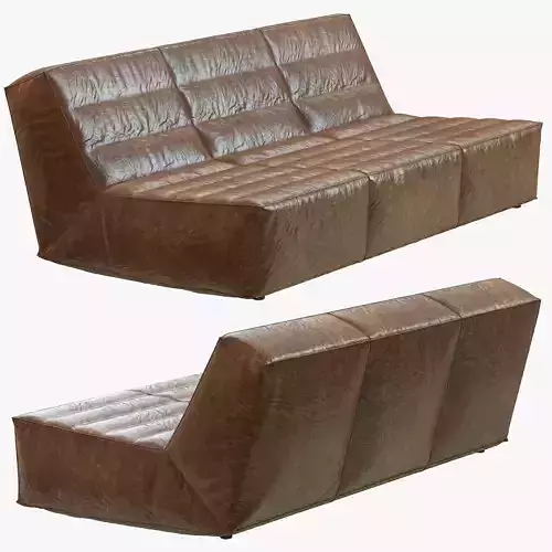 Restoration Hardware Chelsea Leather Sofa