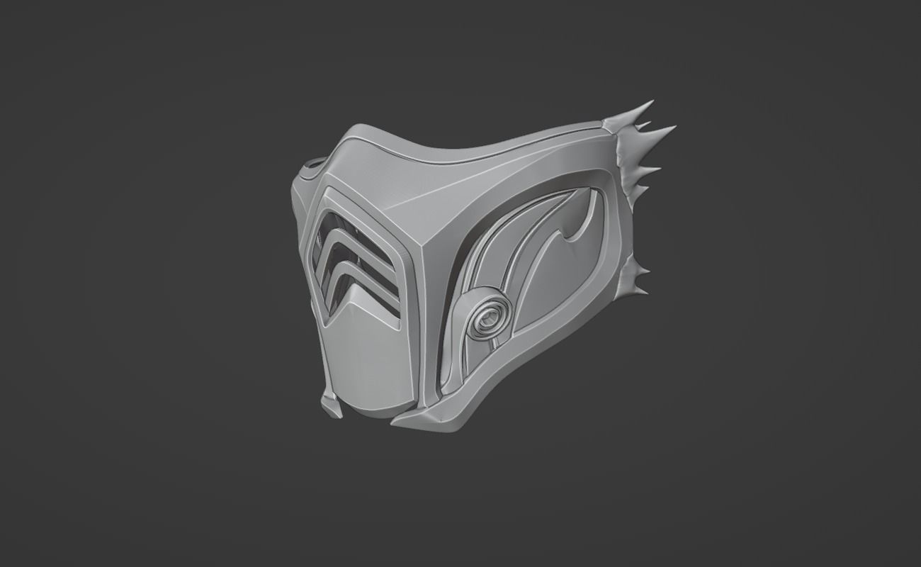 Sub Zero mask from MK1 - Neijin 3D print model_10