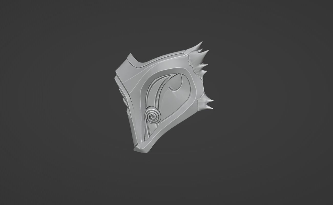 Sub Zero mask from MK1 - Neijin 3D print model_7