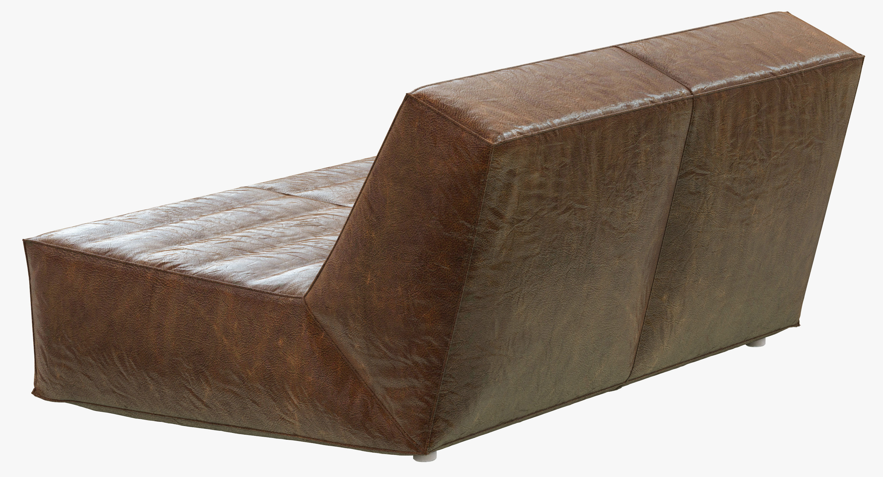 Restoration Hardware Chelsea Leather Chair And Half 3D model_1