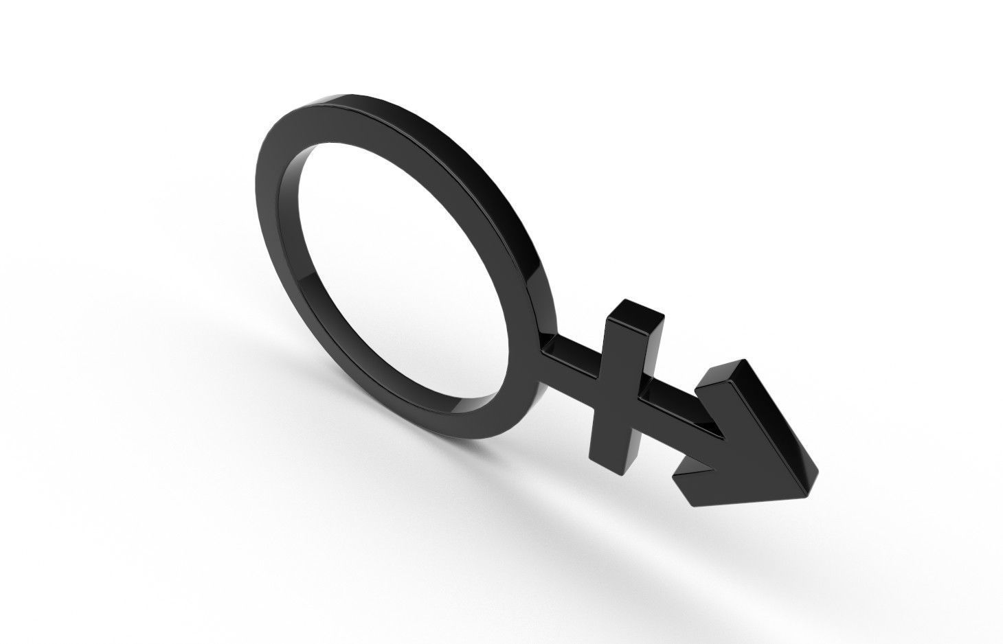 Gender Symbols -OtherGender Low-poly 3D model_2
