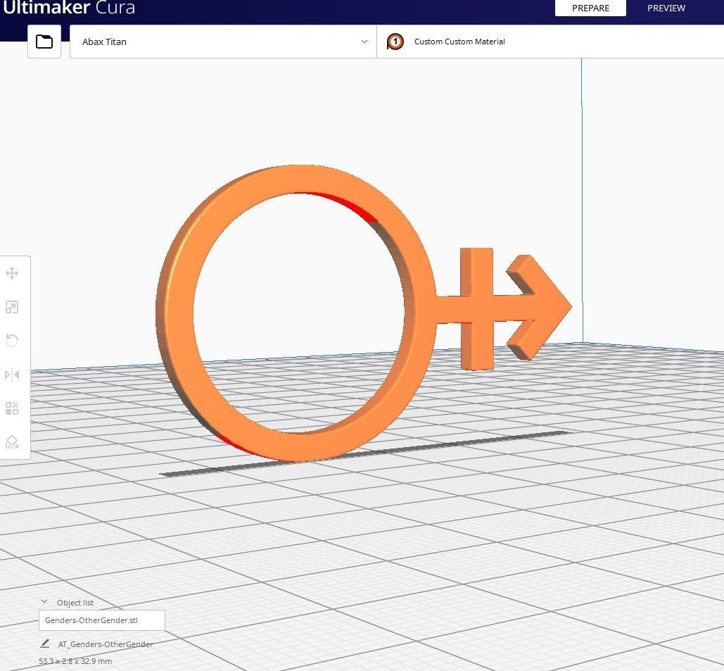 Gender Symbols -OtherGender Low-poly 3D model_6