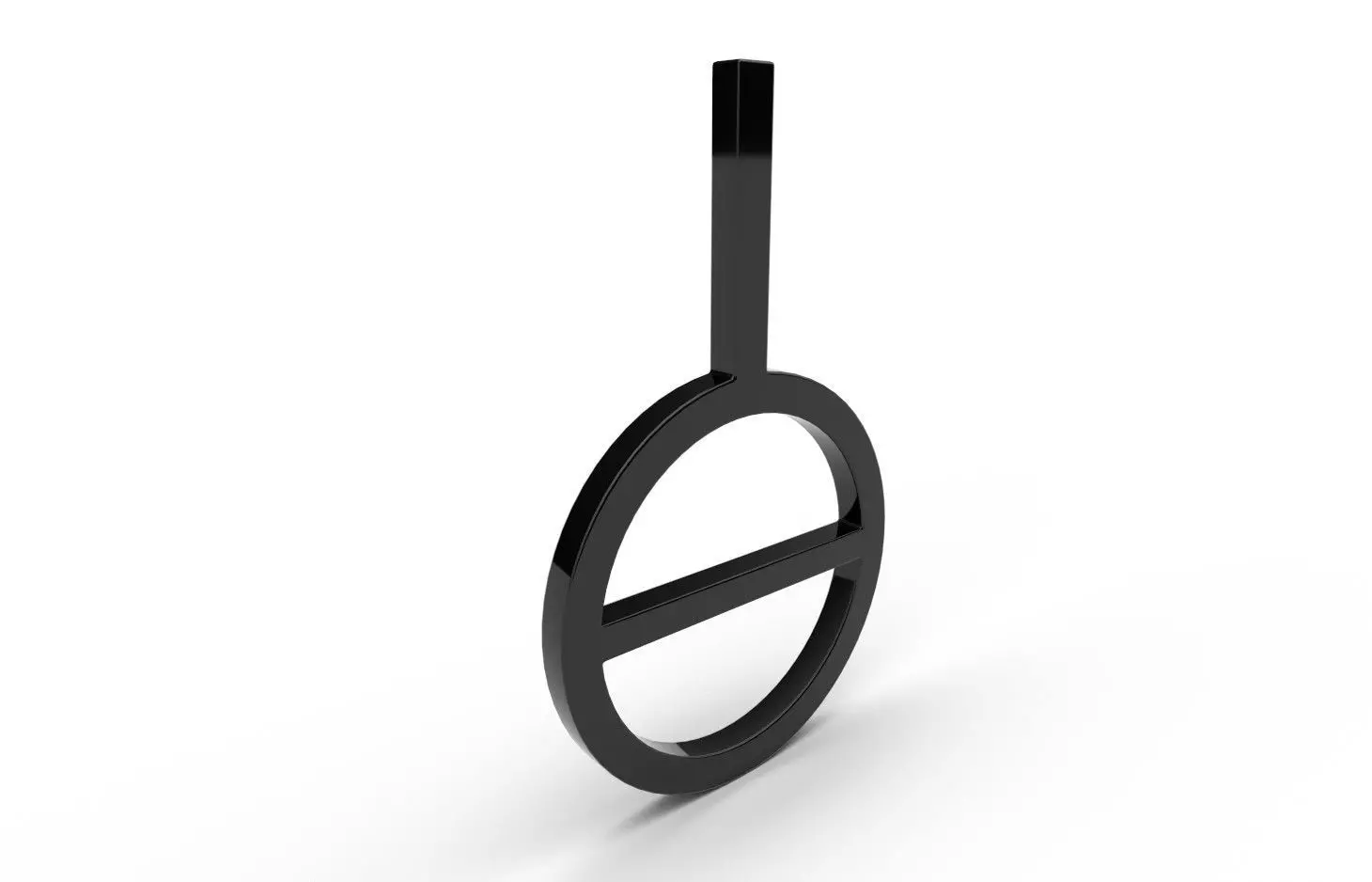 Gender Symbols -Genderless Low-poly 3D model_0