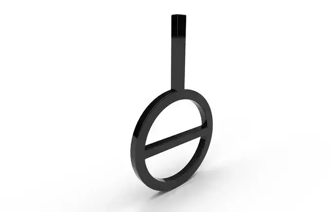 Gender Symbols -Genderless Low-poly 3D model Gender Symbols -Genderless Low-poly 3D model