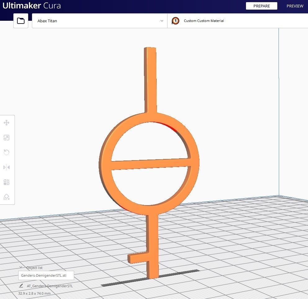 Genders-Demigender Low-poly 3D model_6