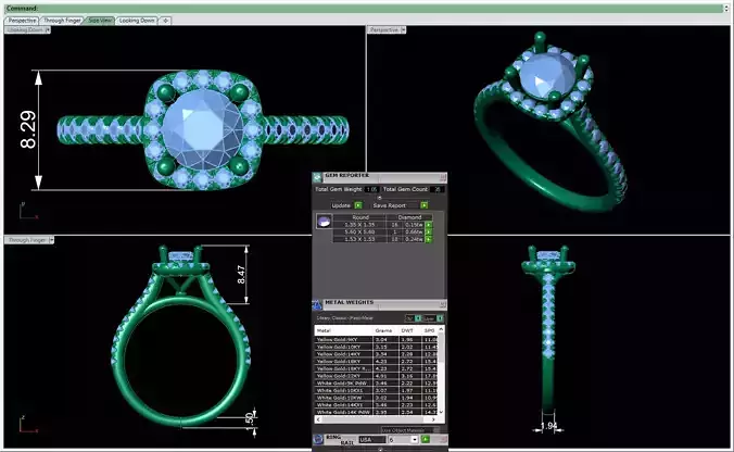 3D CAD RING NJ-2292 3D print model