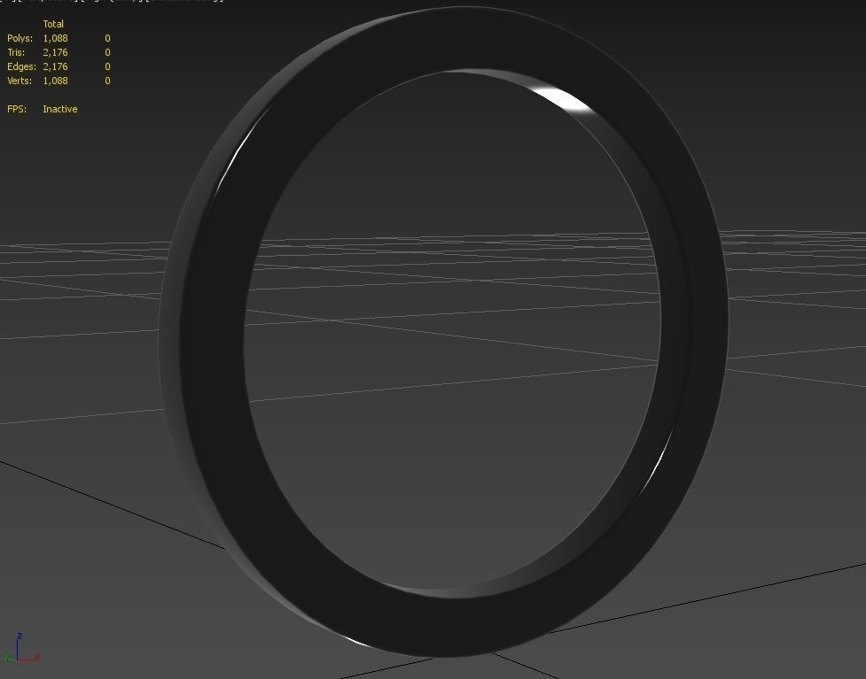 Gender Symbols -Asexual Low-poly 3D model_4