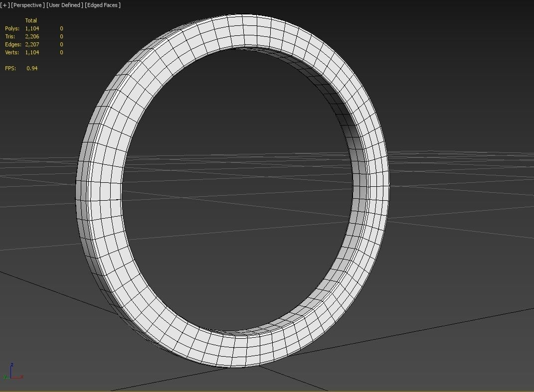 Gender Symbols -Asexual Low-poly 3D model_3