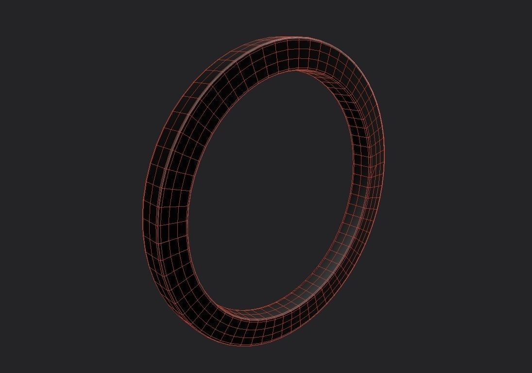 Gender Symbols -Asexual Low-poly 3D model_1