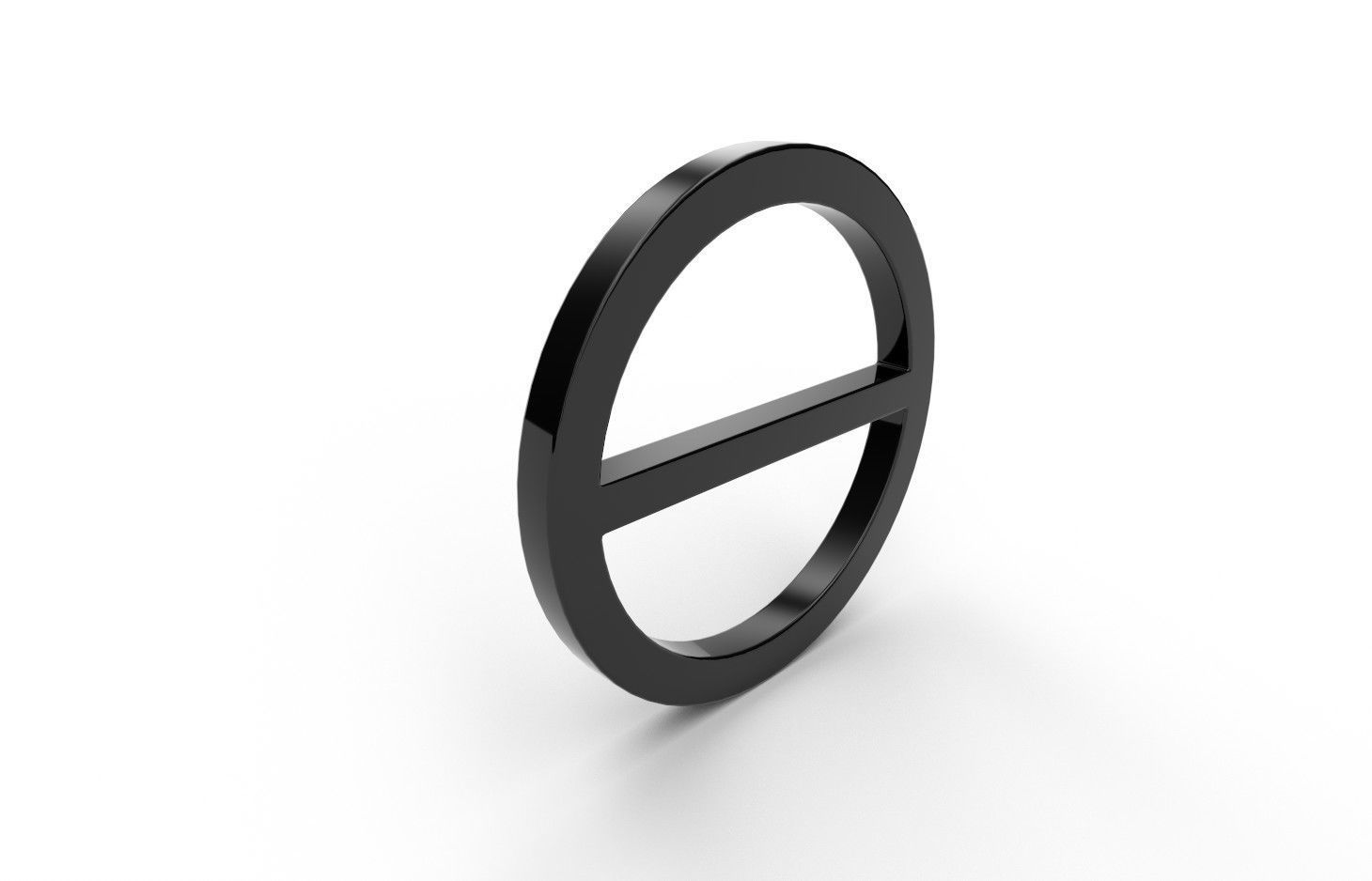 Gender Symbols -Agender Low-poly 3D model_5