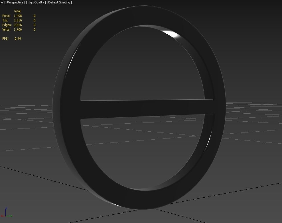 Gender Symbols -Agender Low-poly 3D model_10