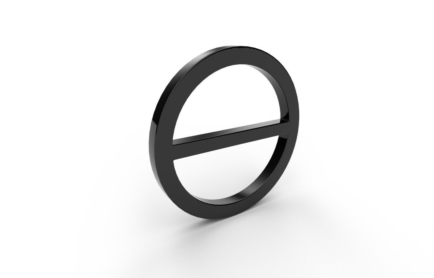 Gender Symbols -Agender Low-poly 3D model_7