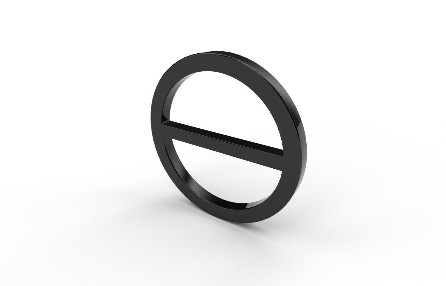 Gender Symbols -Agender Low-poly 3D model_3