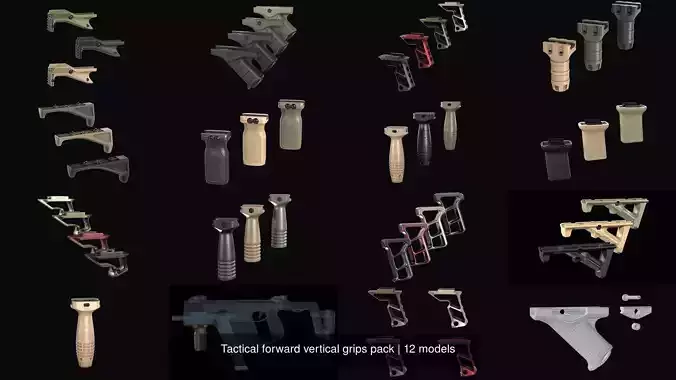 Tactical forward vertical grips pack