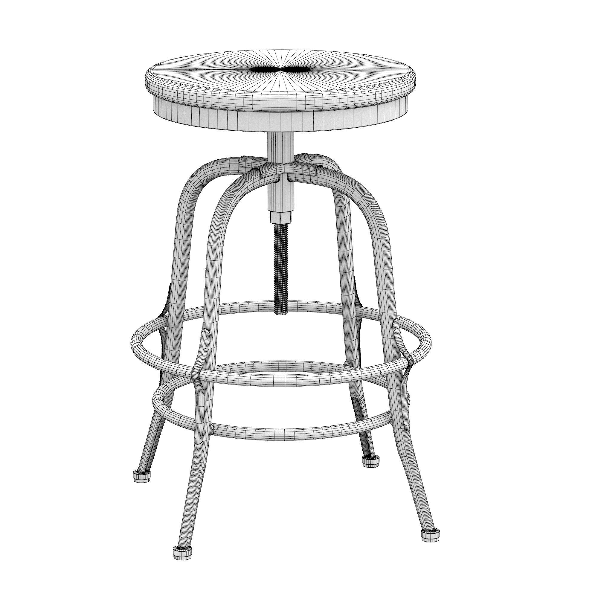 Peralta 24 Counter Stool 3D model_4