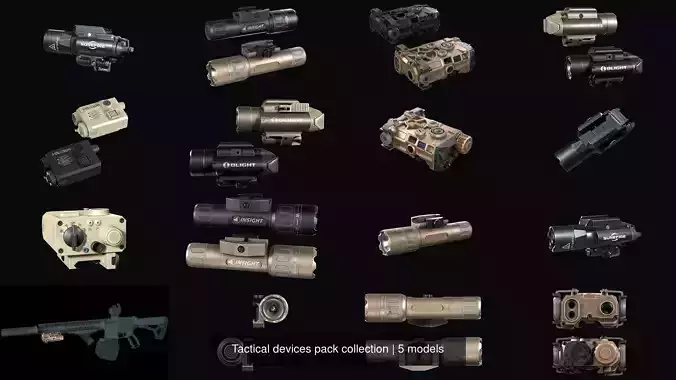 Tactical devices pack collection