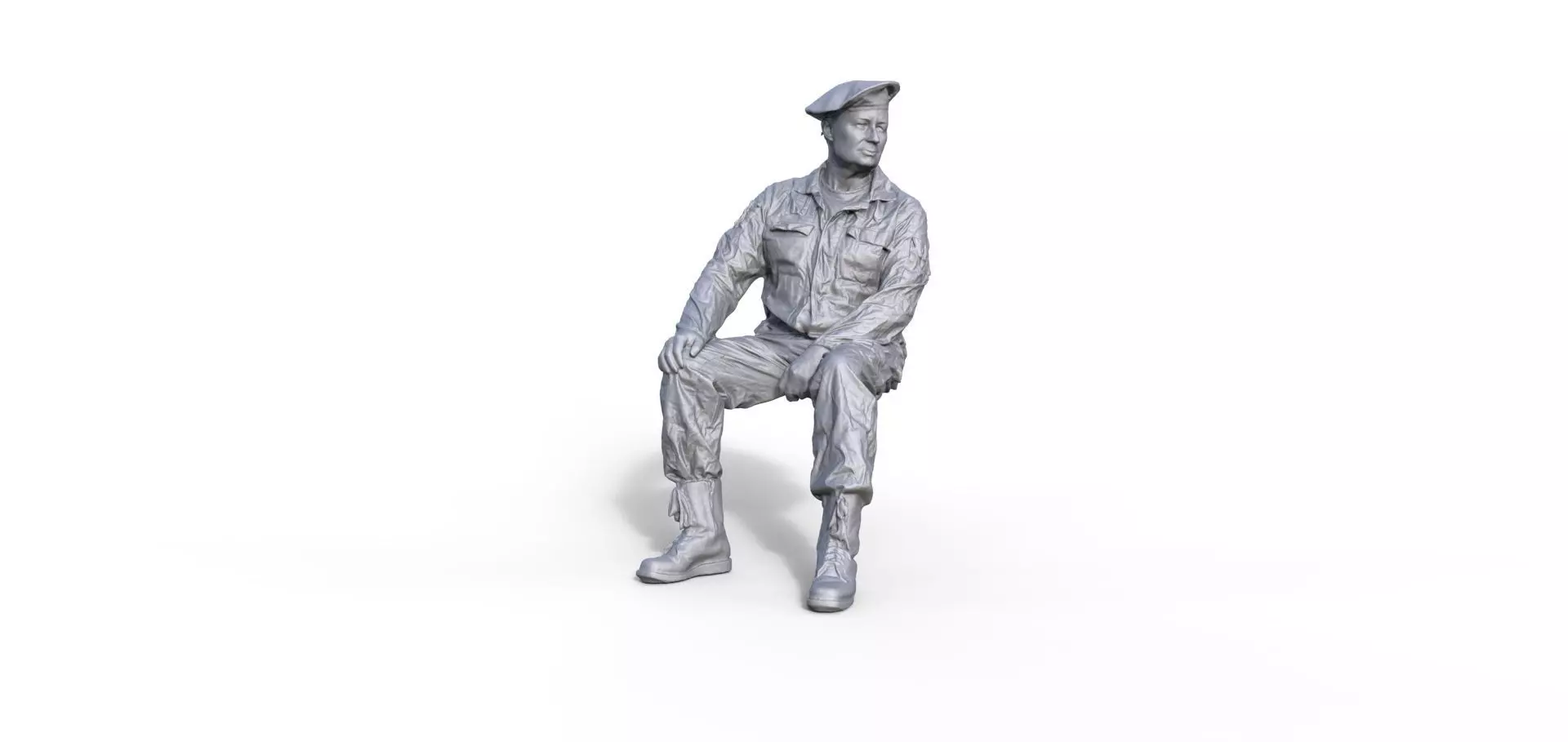 passenger Russian soldier Typ A 3D print model_0