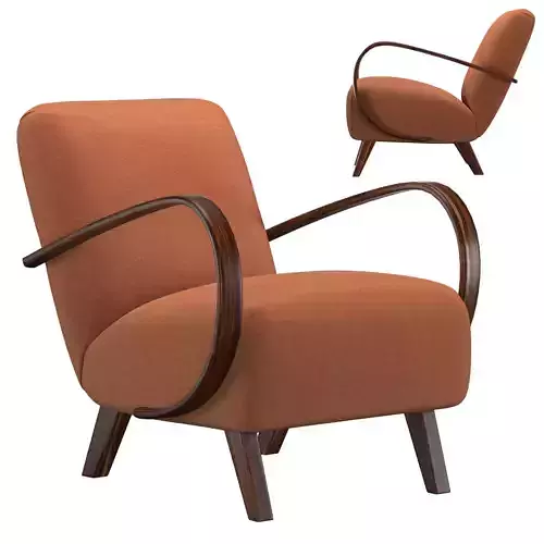 Art Deco Belsuede Armchair by Atelier Caruso