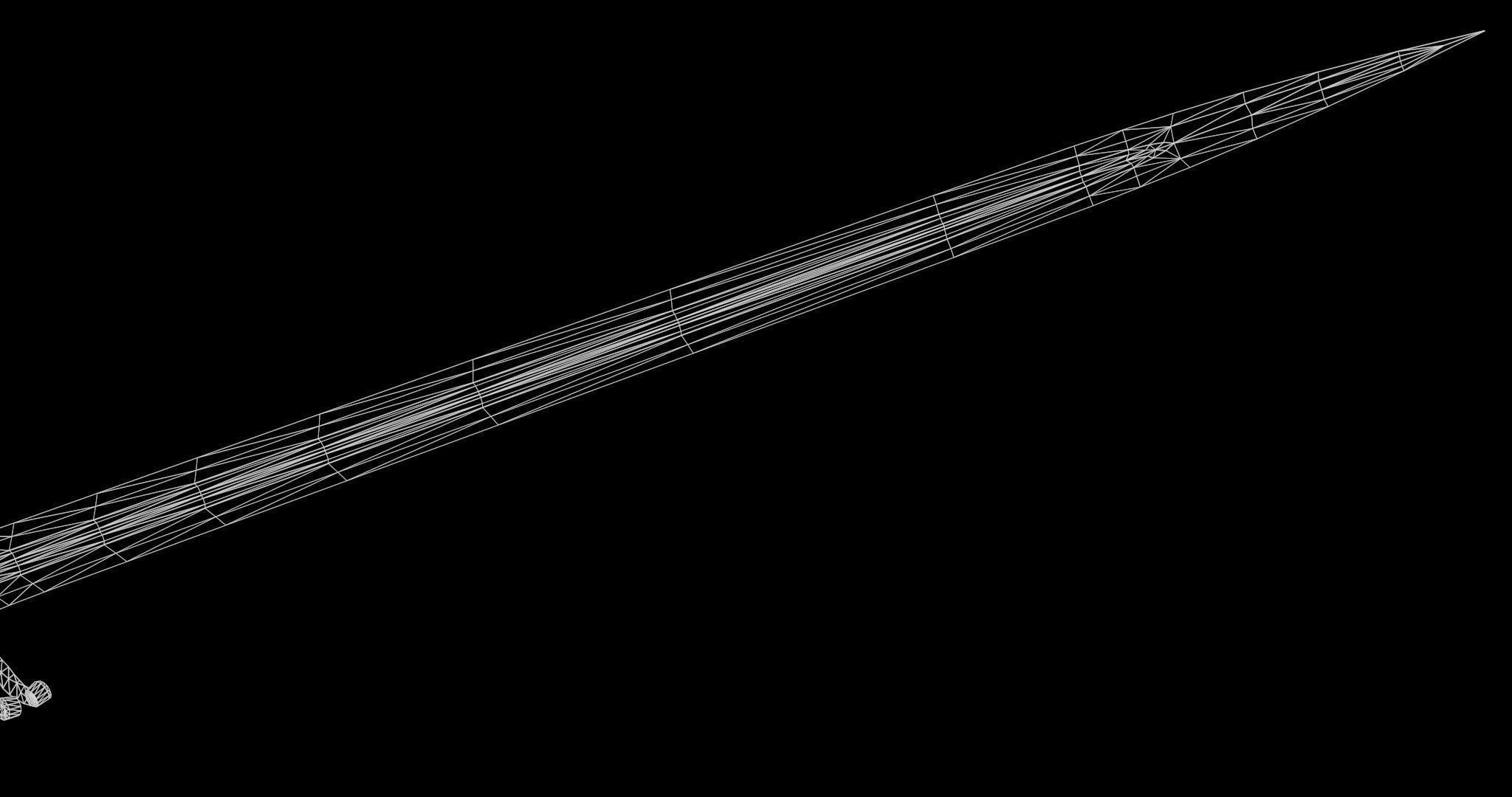 Fantazy Sword Melee Weapon Low-poly 3D model_12