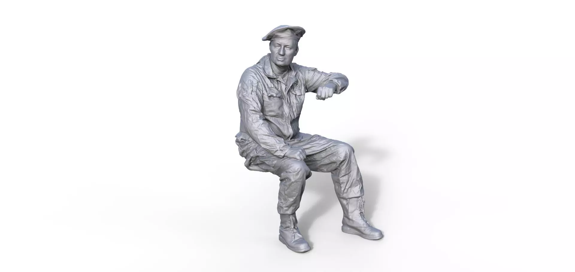 passenger Russian soldier Typ B 3D print model