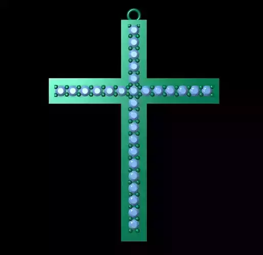 cross neckalce 3D print model