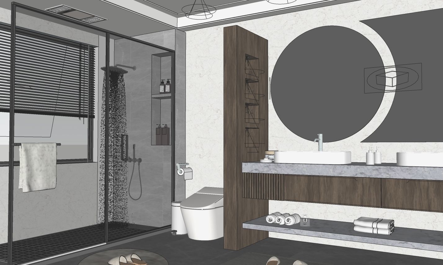 Master Bathroom 3D model_2