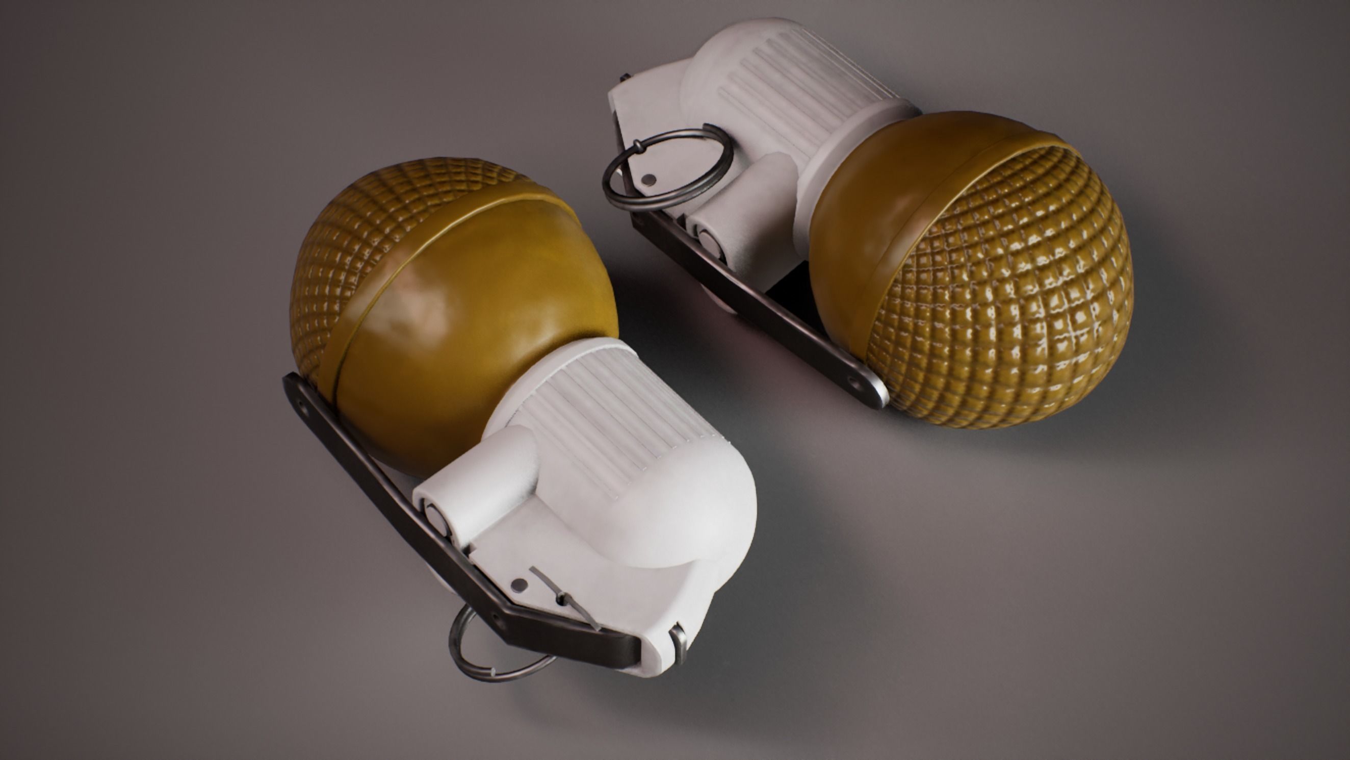 Soviet Hand Grenade Collection Low-poly 3D model_8