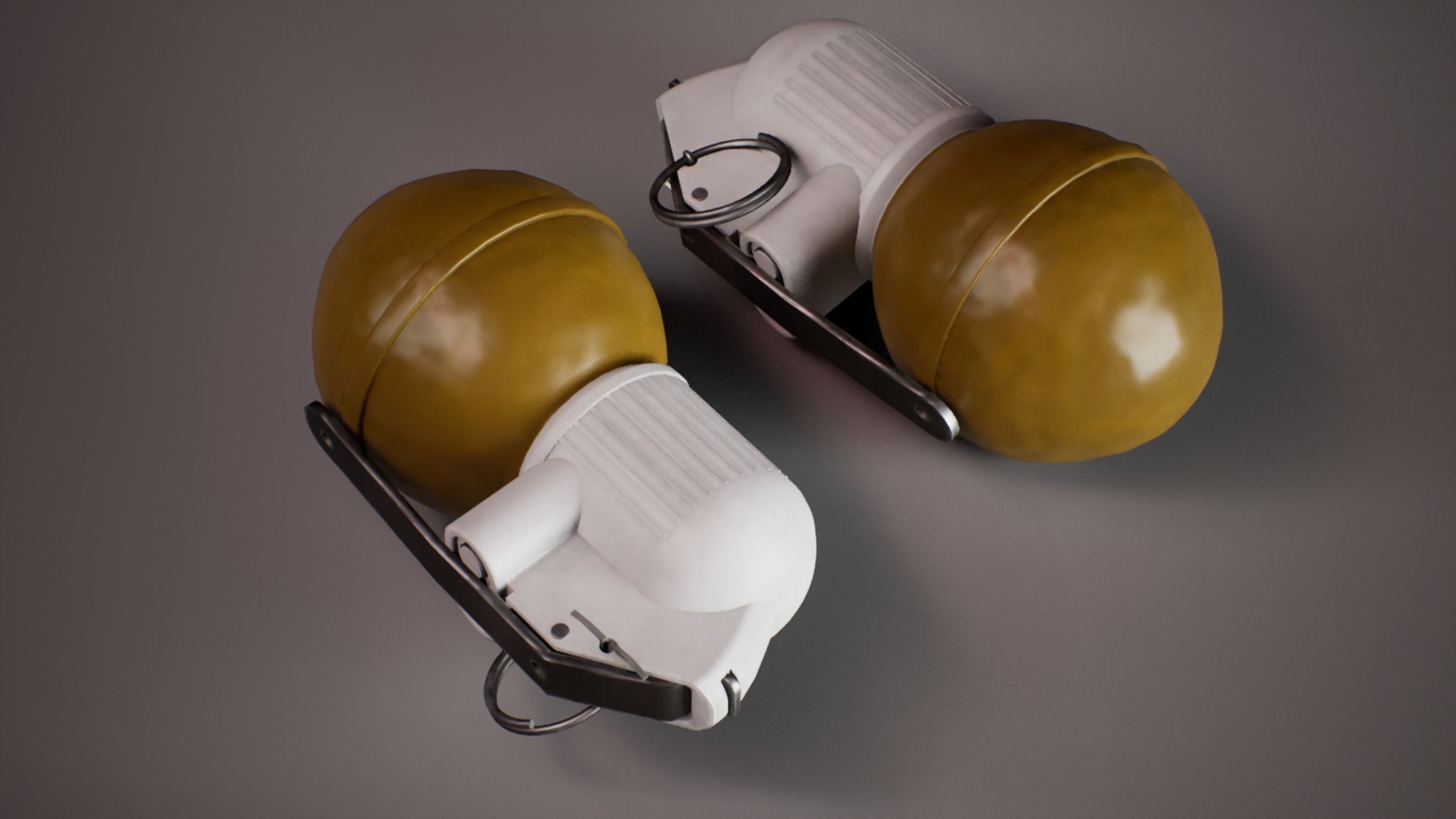 Soviet Hand Grenade Collection Low-poly 3D model_9